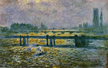 Puente de Charing Cross Reflexiones sobre el Támesis Claude Monet Pinturas al óleo